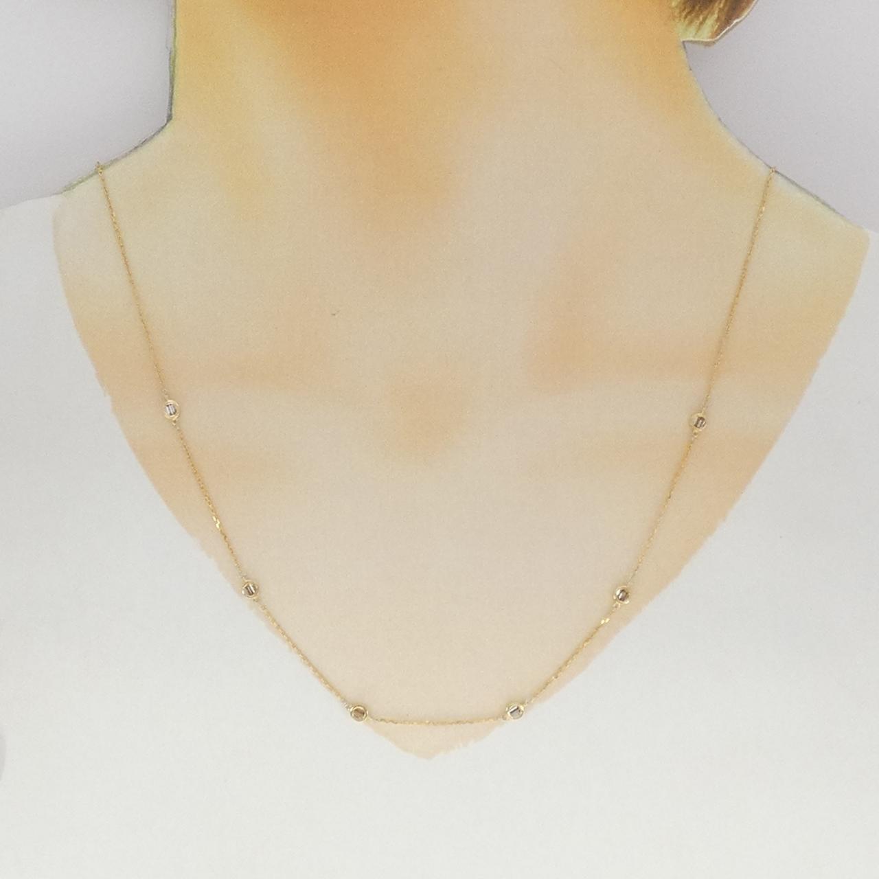 Au750 ダイヤモンドネックレス