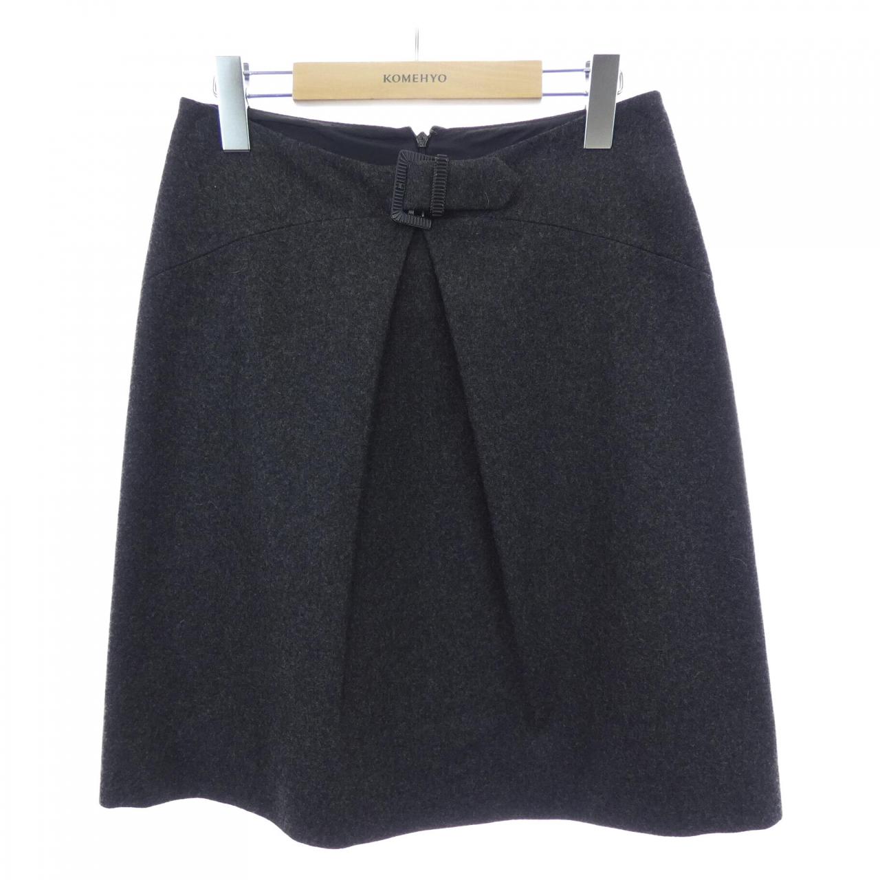 シャネル カシミヤ混 スカート
