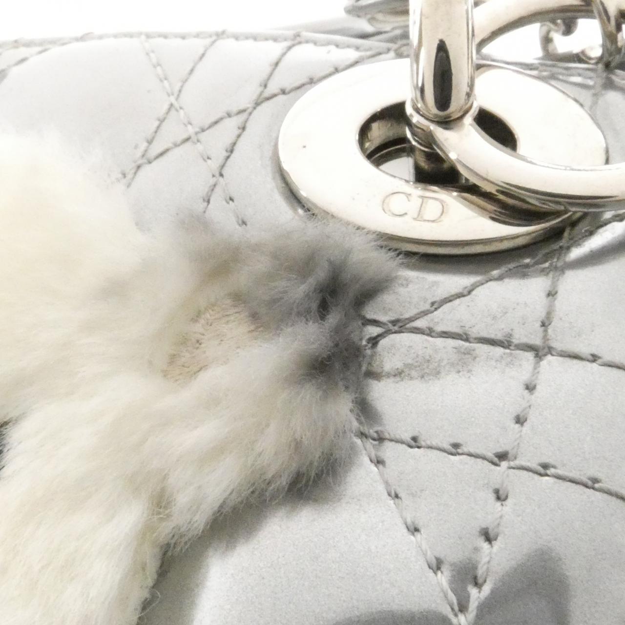 クリスチャンディオール エナメルショルダーバッグ