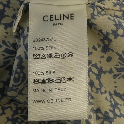 セリーヌ シルク半袖シャツ