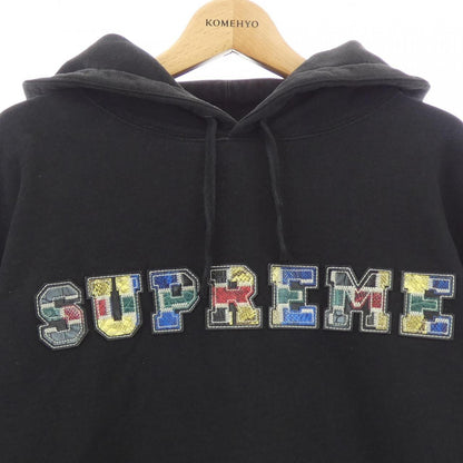 シュプリーム COLLEGIATE PATCHWORK パーカー