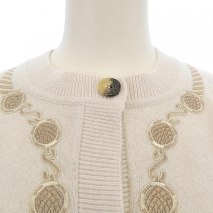エルメス LES TAMBOURS カシミヤカーディガン
