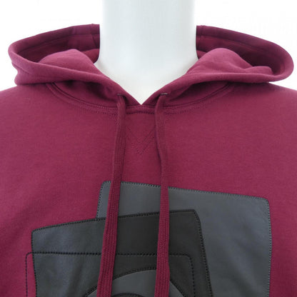 エルメス ETRIERS DECALES レザーパッチフーデッドパーカー XL