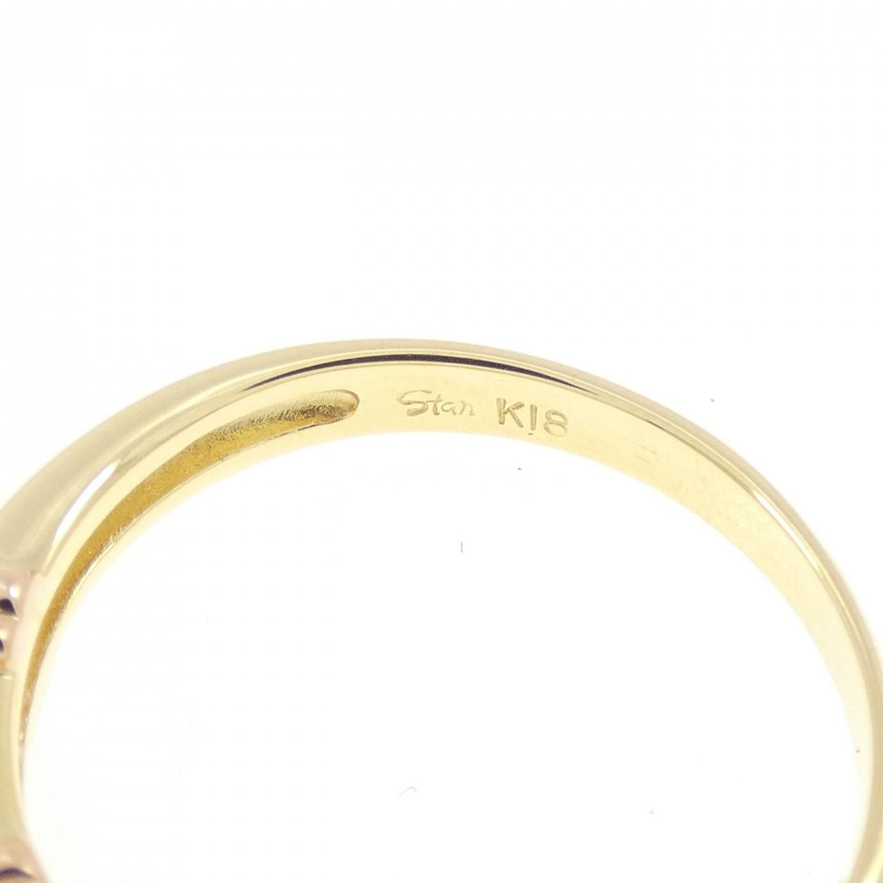 スタージュエリー Au750 ペリドット リング