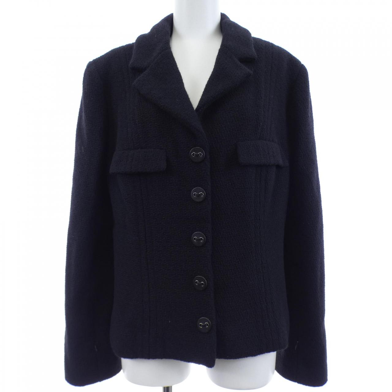 シャネル カシミヤ混ジャケット