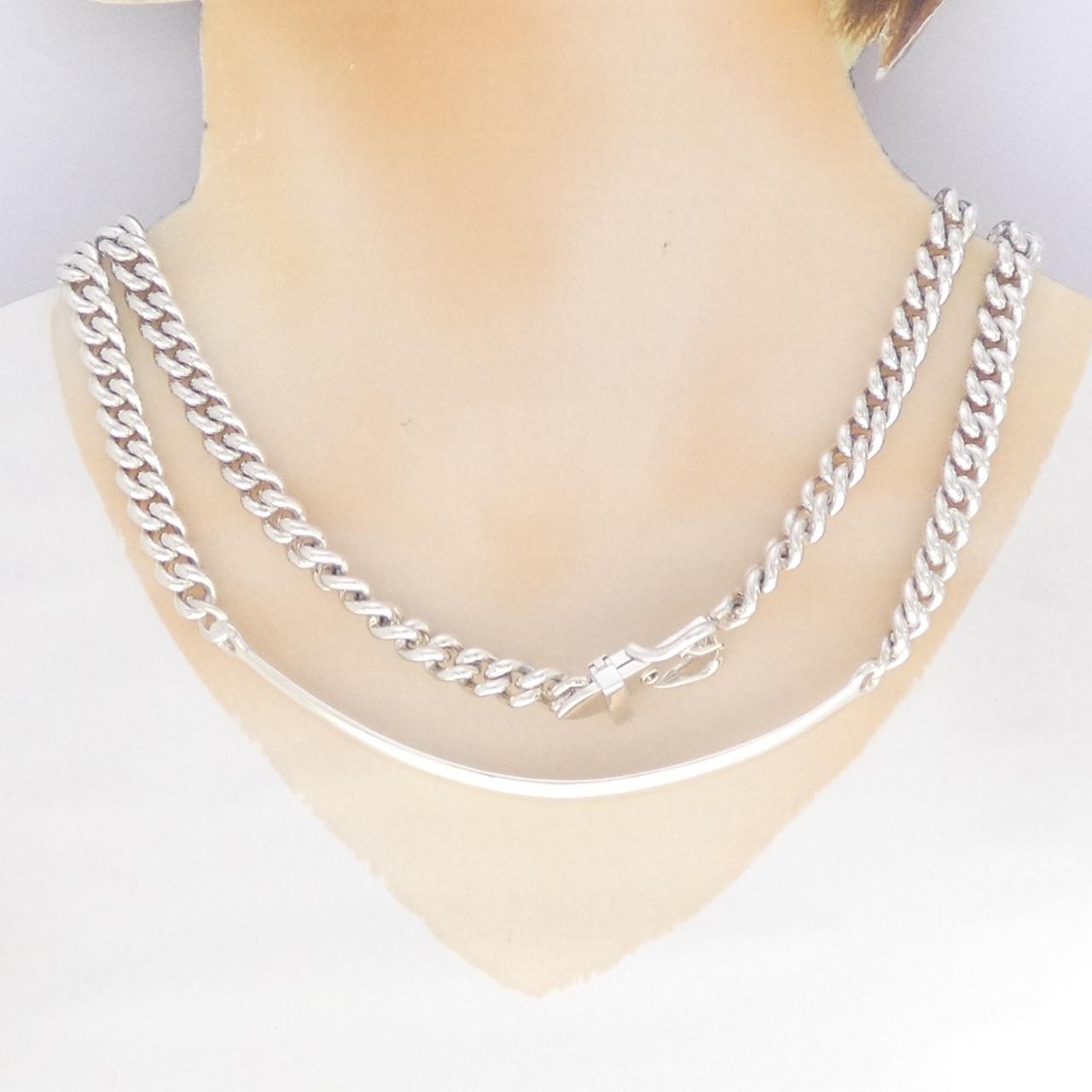 エルメス ブックルセリエ アンフレクシブル 925シルバー ネックレス 42cm