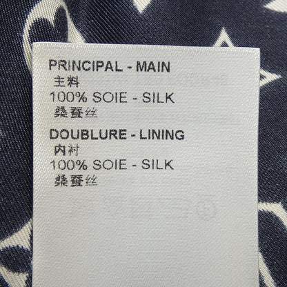 ルイヴィトン ストライプアクセントモノグラム シルクワンピース