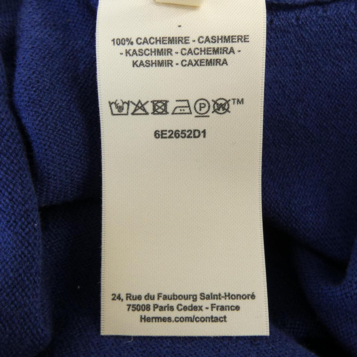 エルメス Hリフト カシミヤニット