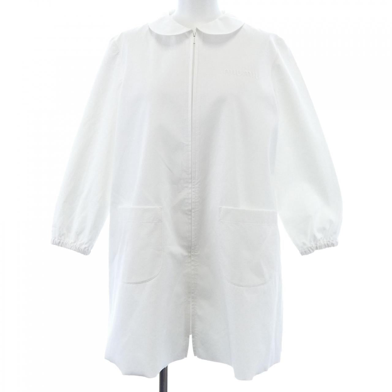 ミュウミュウ POPLIN AND JERSEY ワンピース
