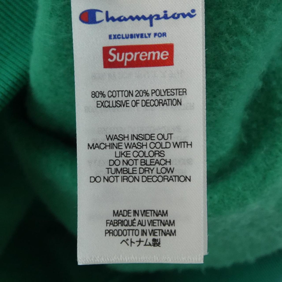 シュプリーム Champion ジップアップフーディー