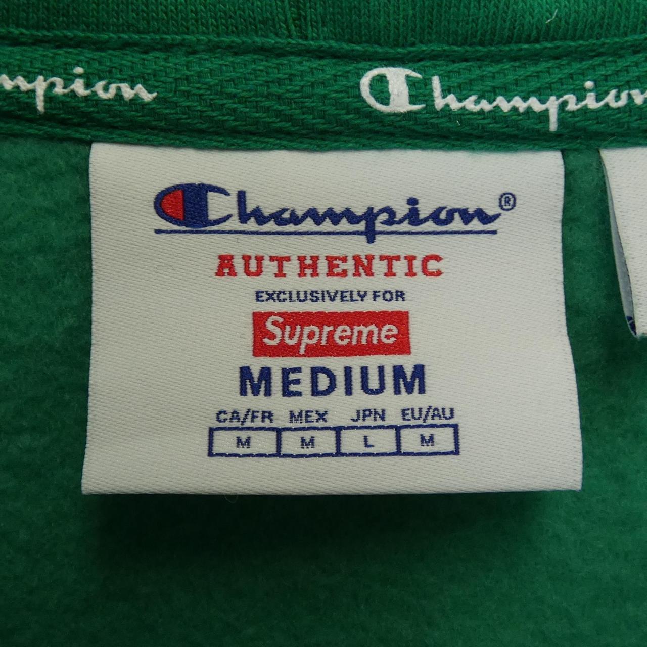 シュプリーム Champion ジップアップフーディー