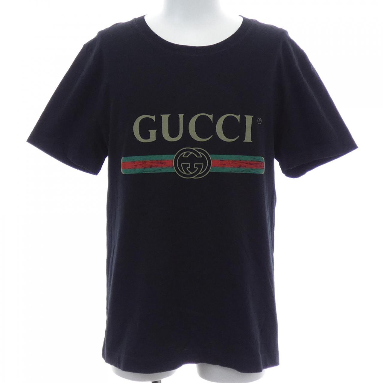 グッチ GUCCIロゴウォッシュドオーバーサイズコットンTシャツ
