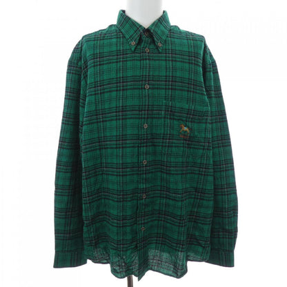 グッチ ロッキングホースチェックウール シャツ