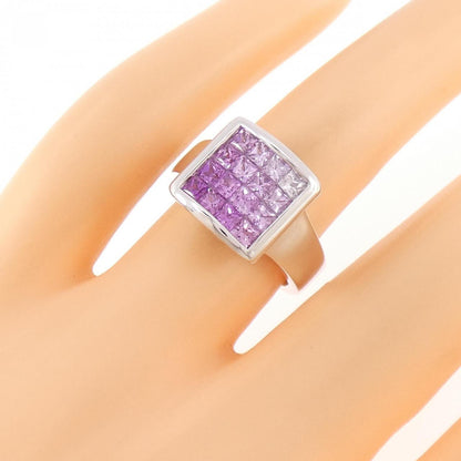 ジュネ 750ホワイトゴールド サファイア ダイヤモンド リング