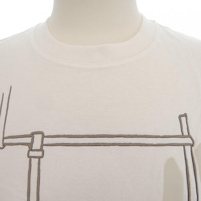 エルメス HARNAIS EN GOUACHE 3D コットンTシャツ