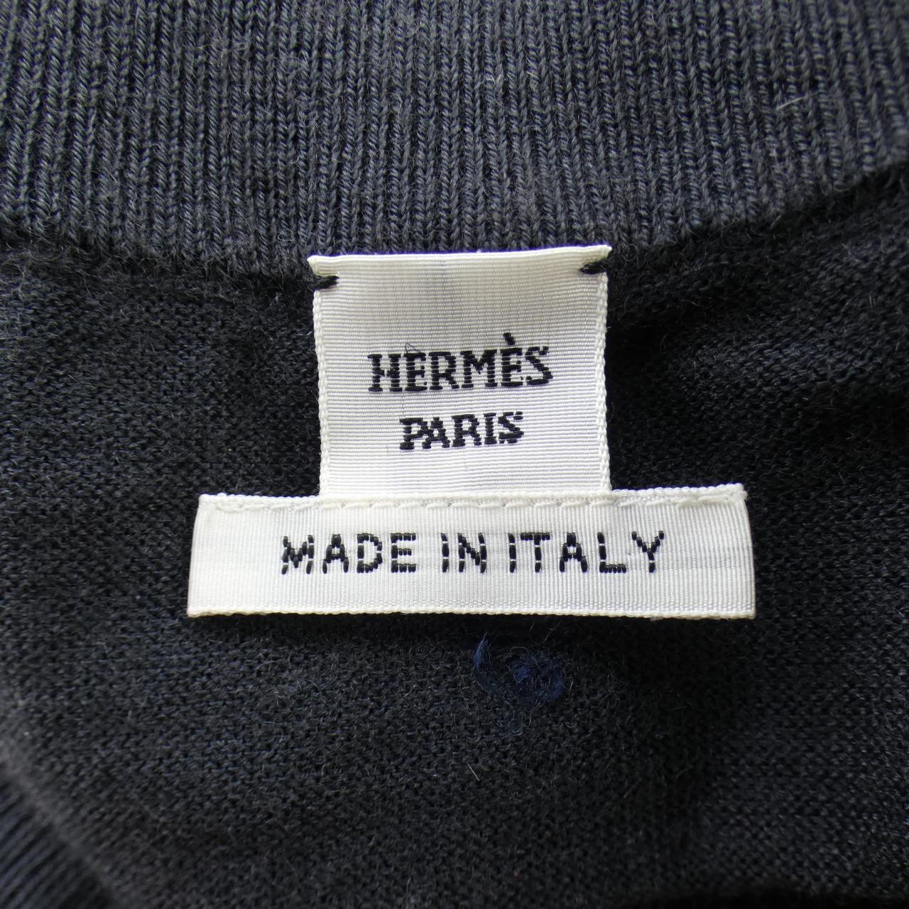 エルメス HARNAIS DE COUR BANDANA ツイルレーヌ シルクカシミヤトップス
