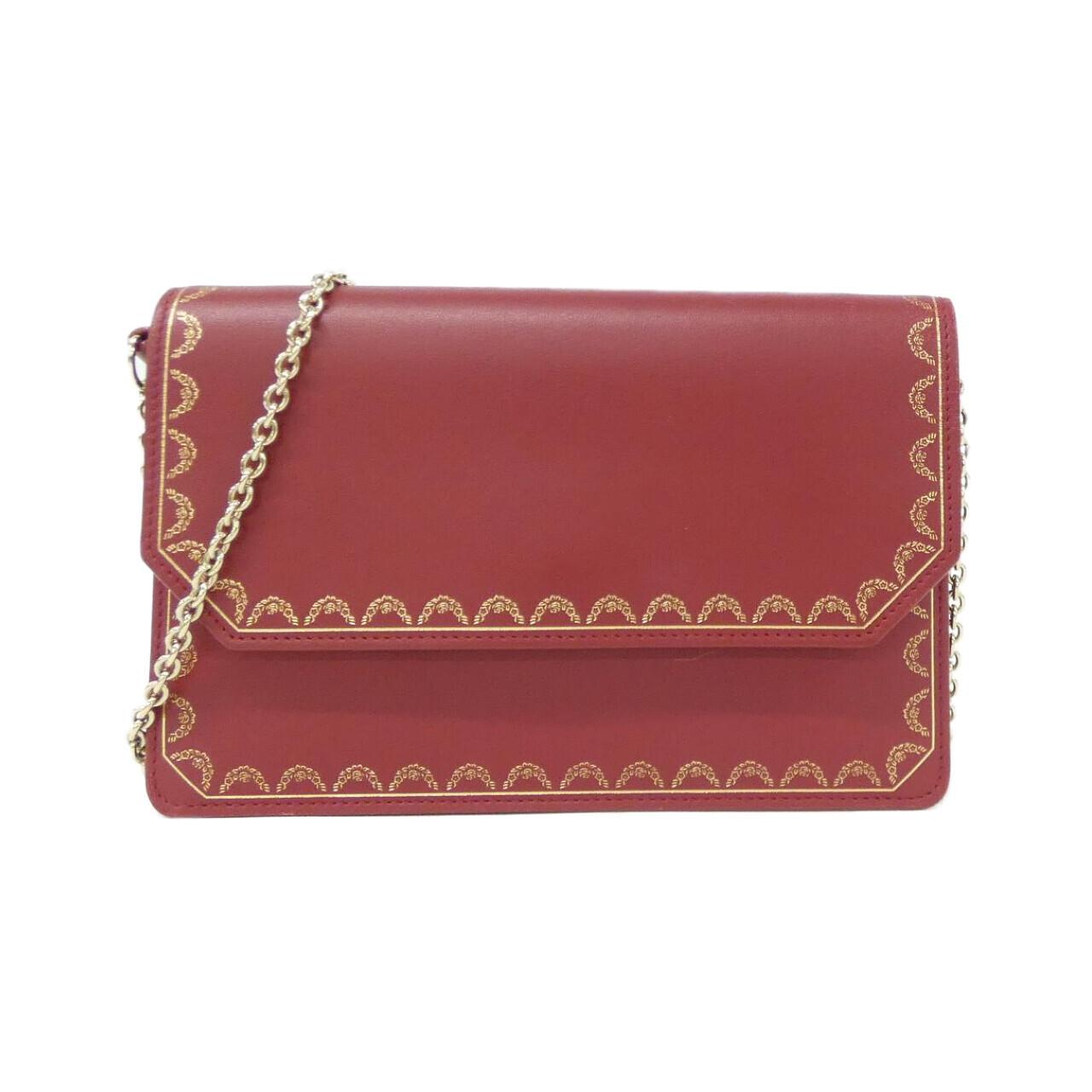 カルティエ GUIRLANDE DE CARTIER カーフ チェーンウォレット