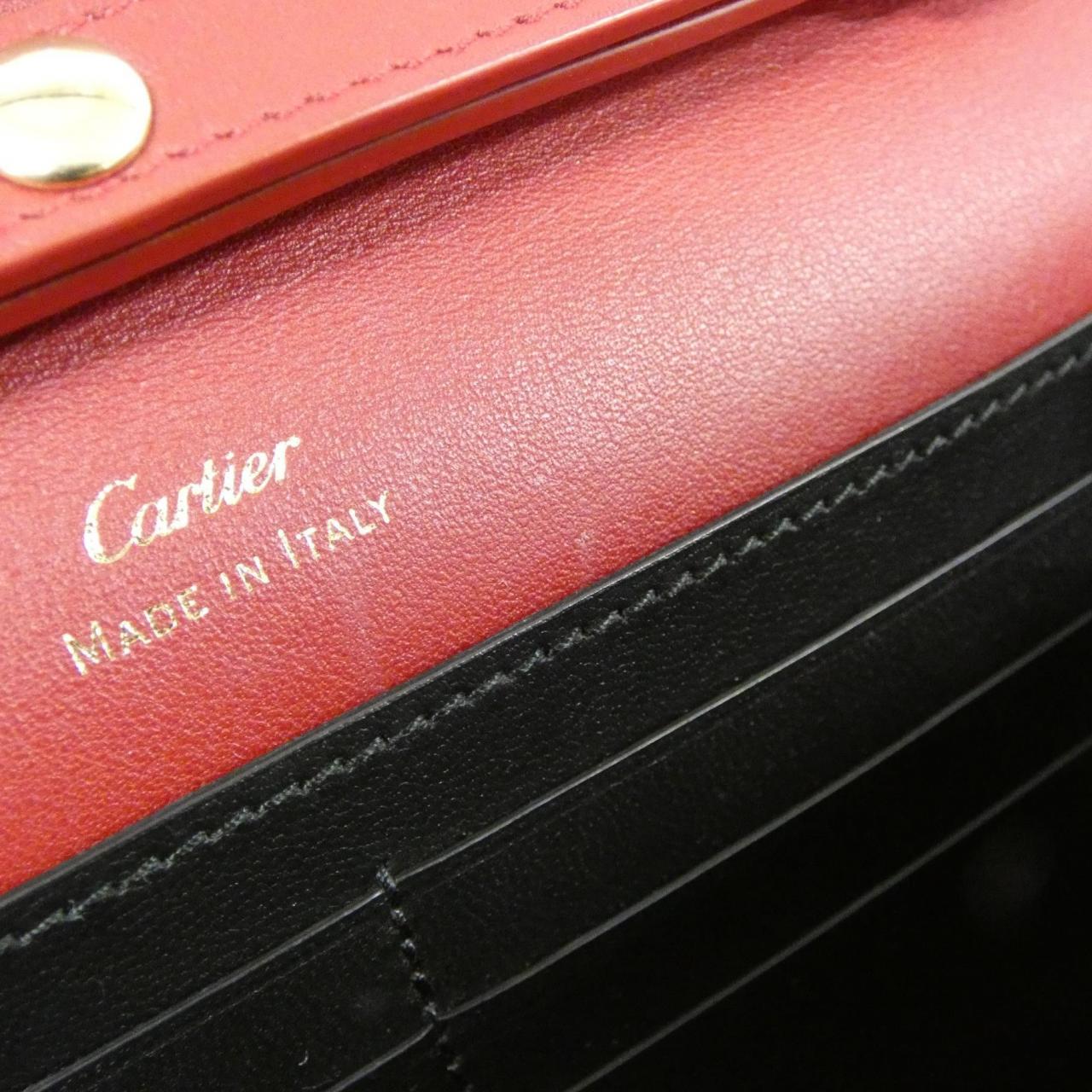 カルティエ GUIRLANDE DE CARTIER カーフ チェーンウォレット