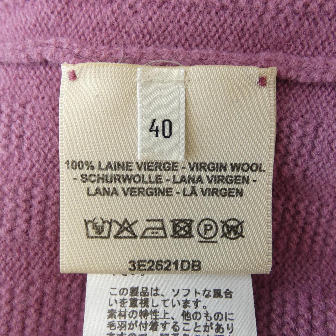 エルメス Hモチーフ ウールニット