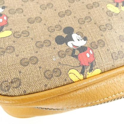 グッチ ミッキープリントミニGGスプリームキャンバス レザー ショルダーバッグ
