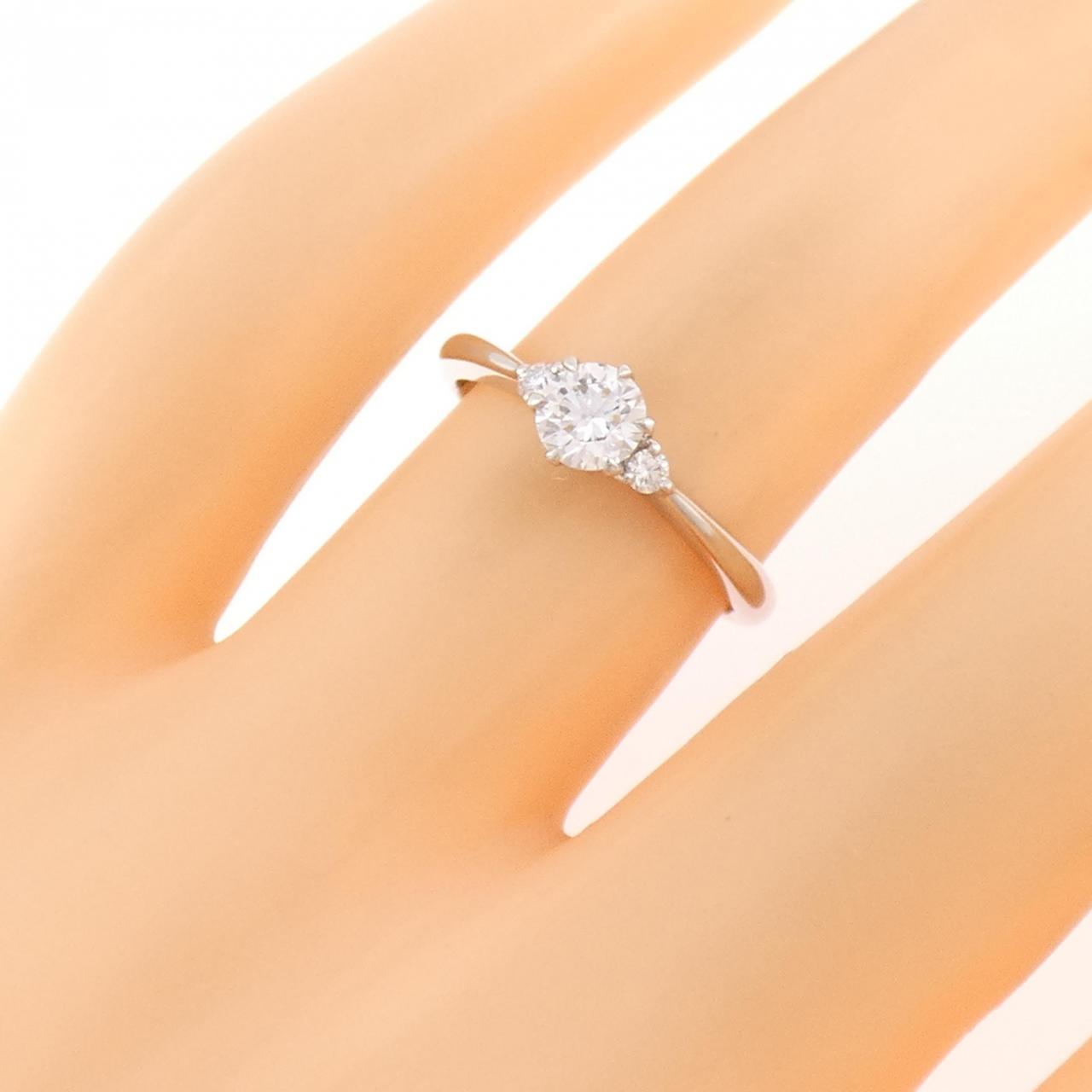 プラチナ950 ダイヤモンド ルビー リング