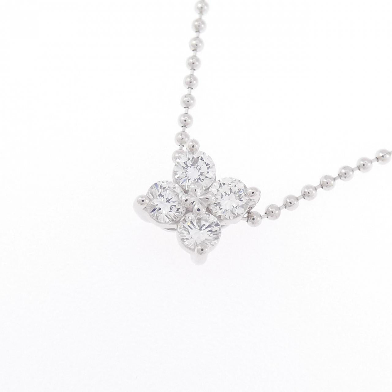 タサキ K14ホワイトゴールド 0.24CT ダイヤモンドネックレス