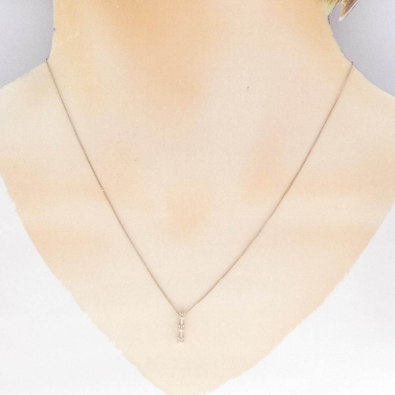 K10ピンクゴールドダイヤモンドネックレス