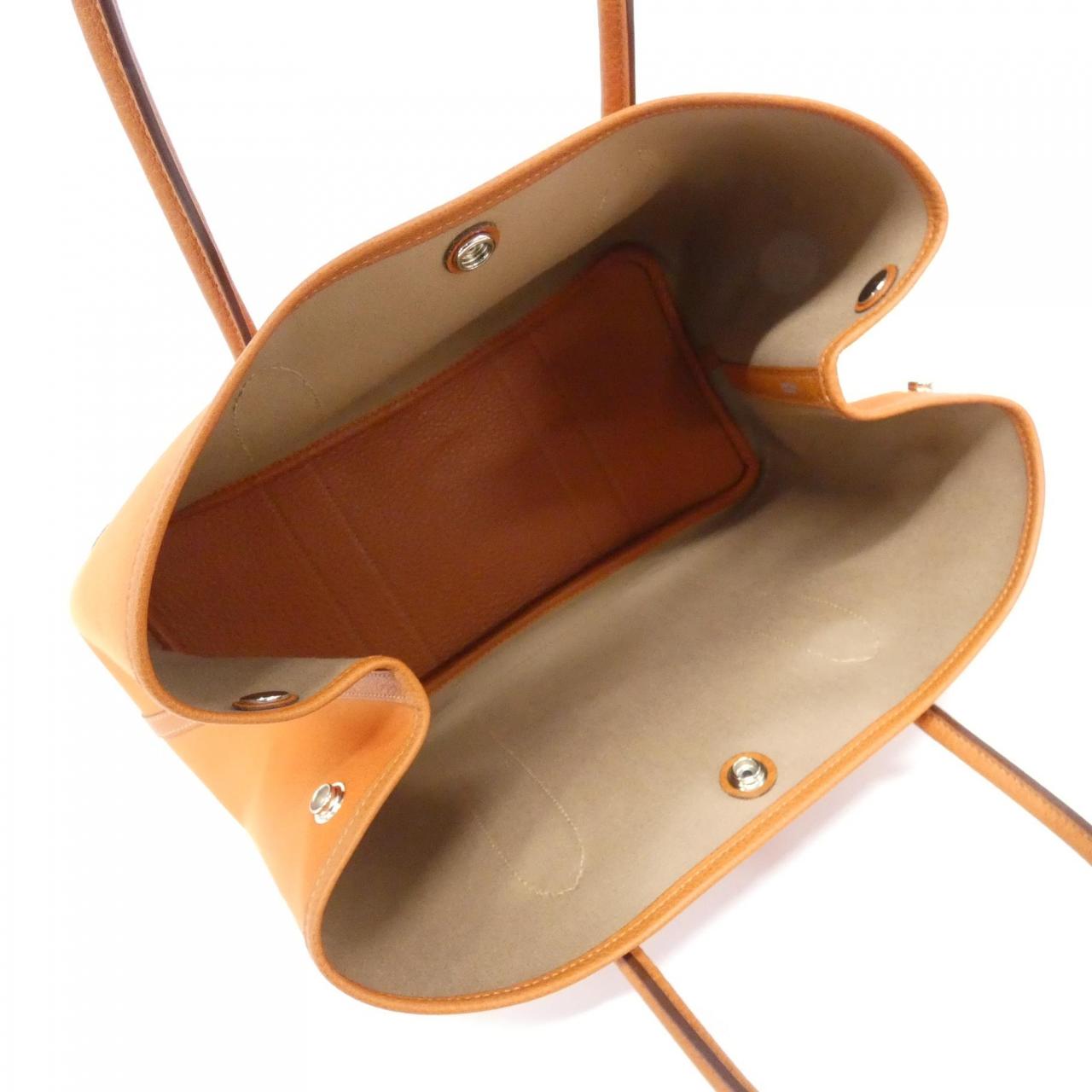 エルメス ガーデンパーティ36cm トワルオフィシエ ブッフルスキッパー バッグ