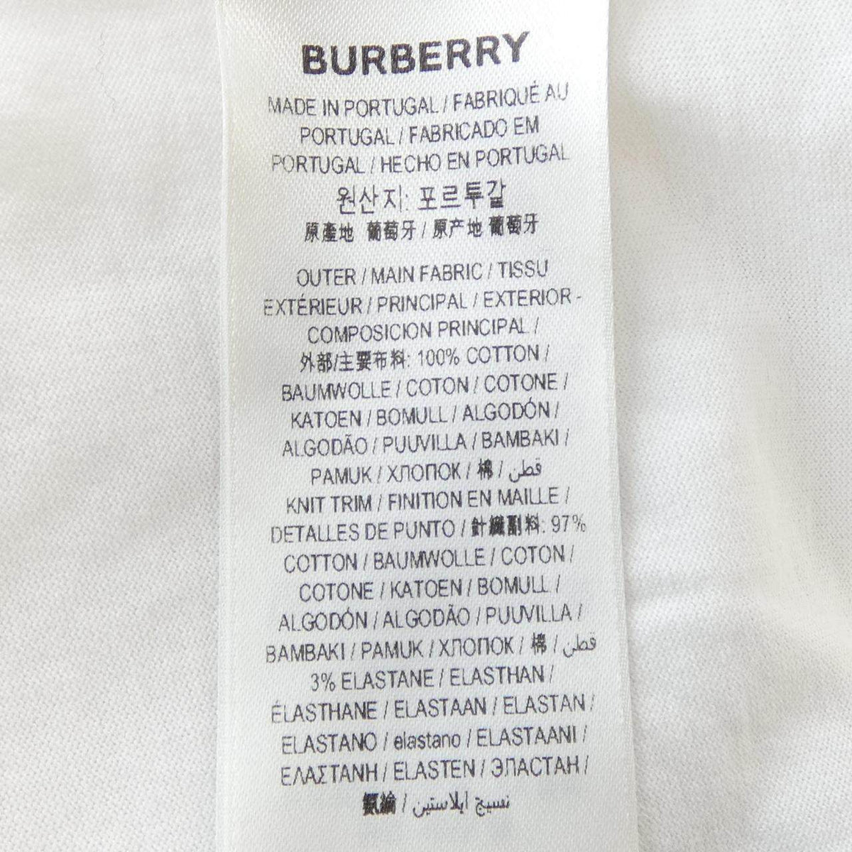 バーバリー コットンTシャツ