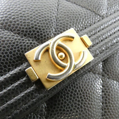 シャネル ボーイシャネル キャビアスキン 長財布