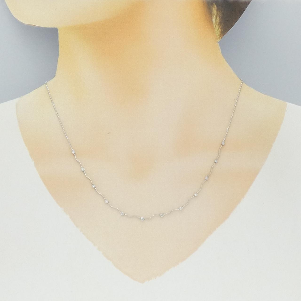 プラチナ850 ダイヤモンド ネックレス