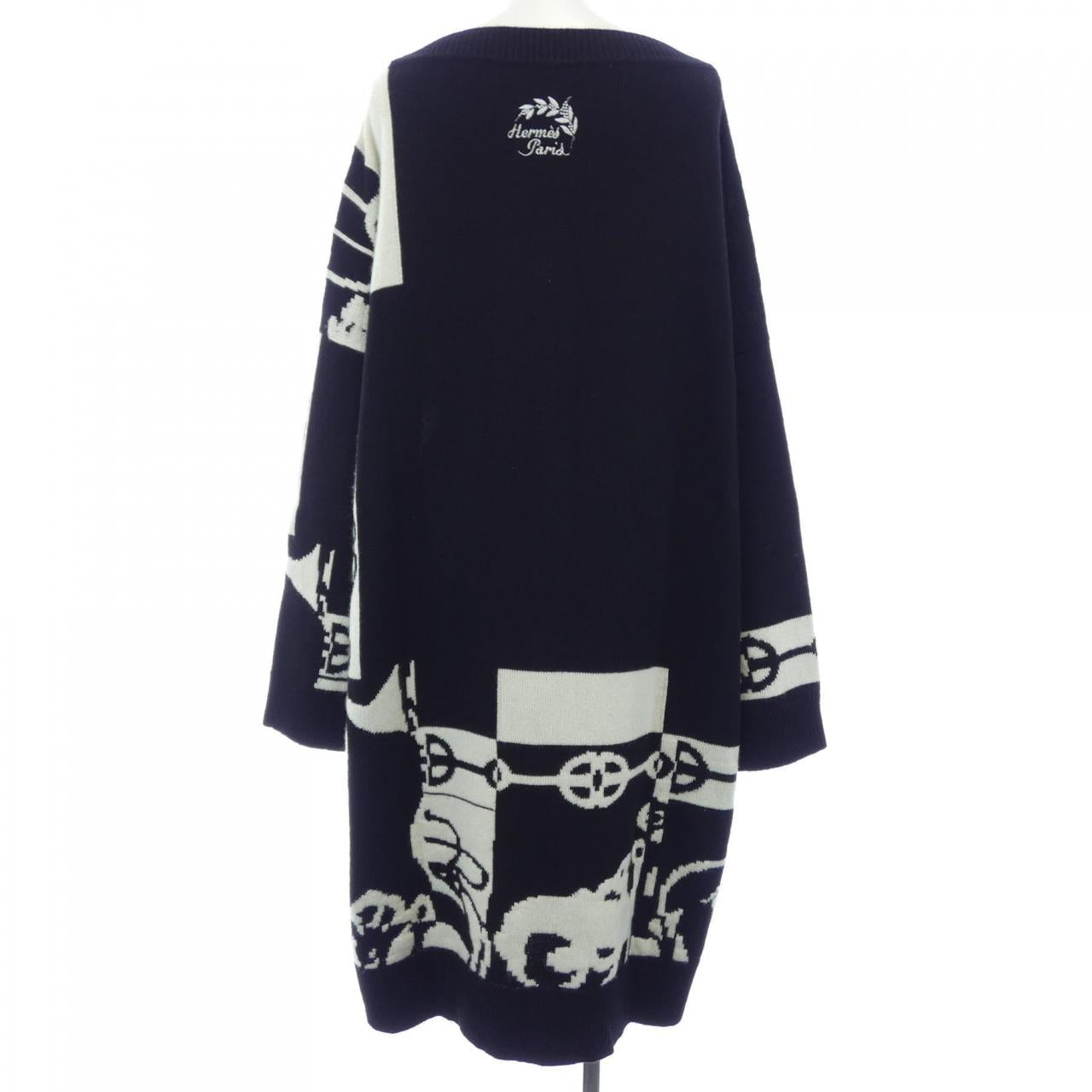 エルメス CLIQUETIS カシミヤワンピース