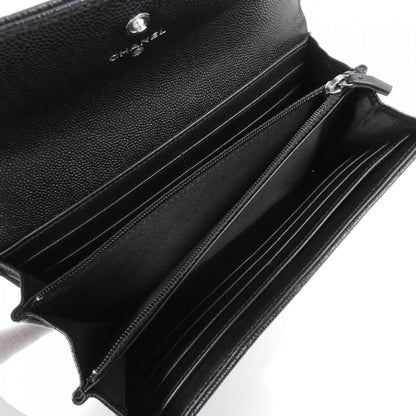 シャネル ボーイシャネル キャビアスキン 長財布