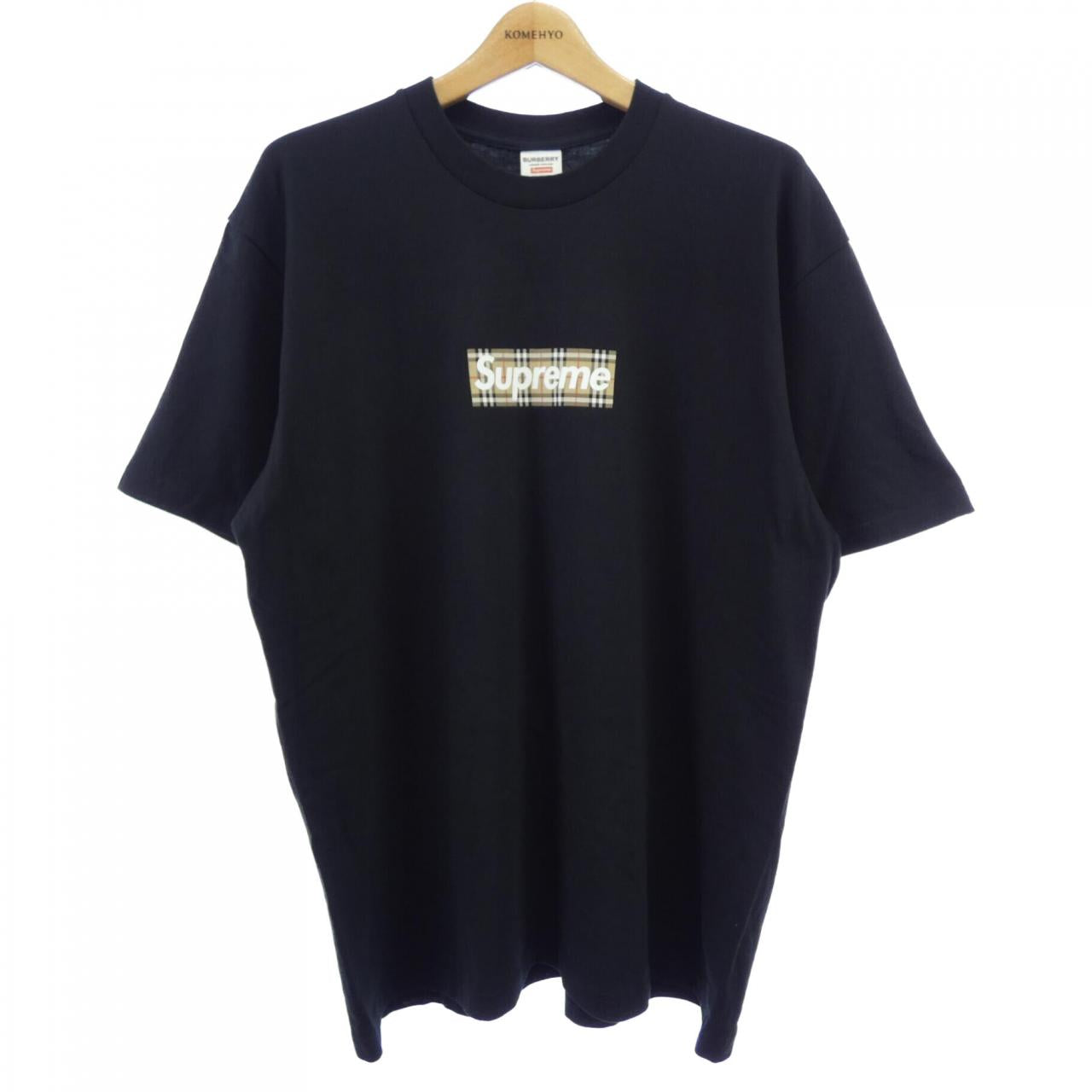 シュプリーム Burberry Box Logo コットンTシャツ