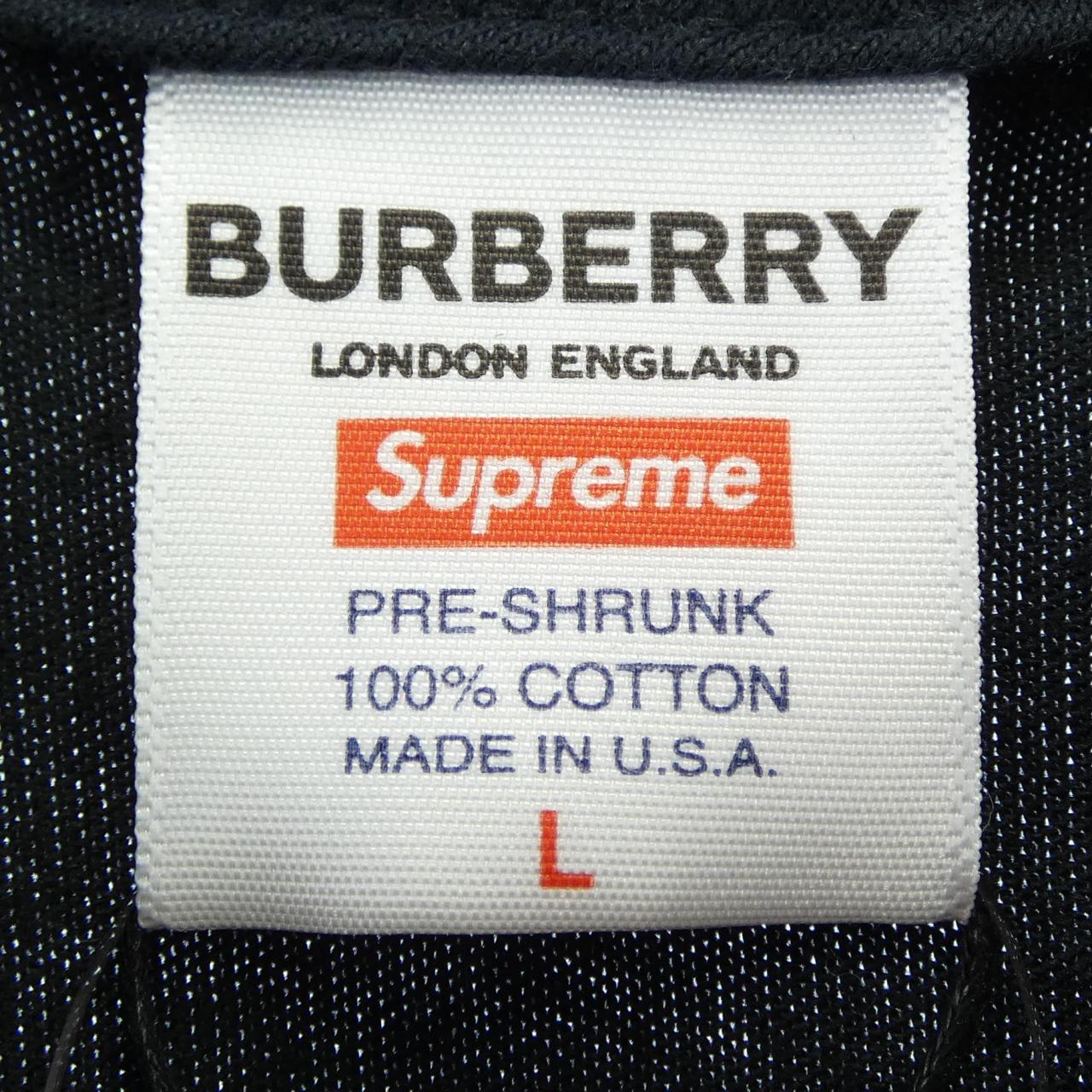 シュプリーム Burberry Box Logo コットンTシャツ