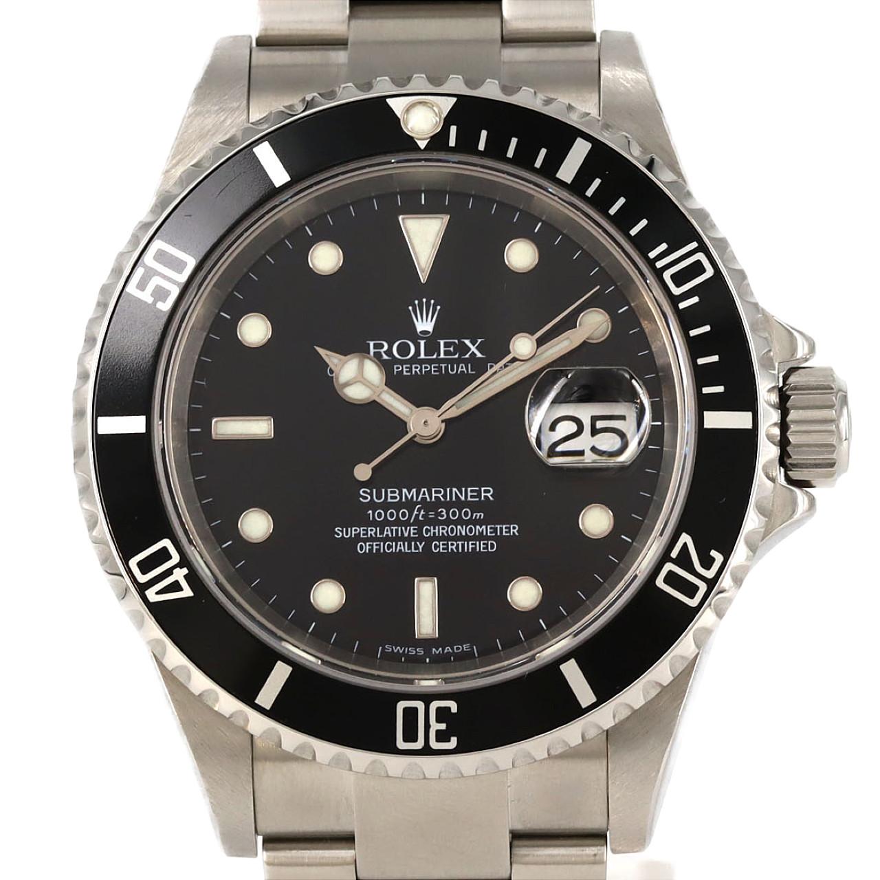 ロレックス サブマリーナーデイト ステンレススチール 自動巻腕時計