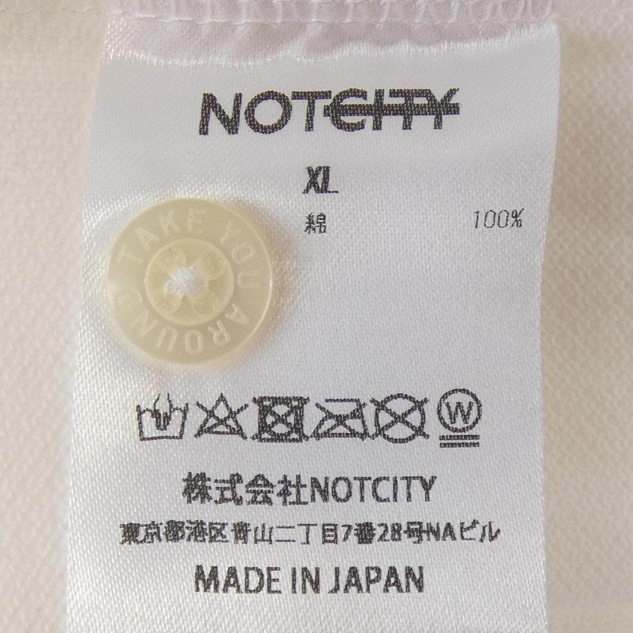 NOTCITY コットン半袖ポロシャツ