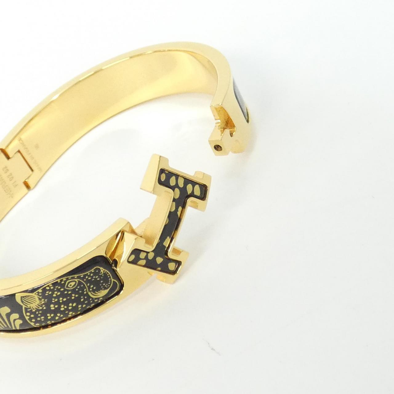 エルメス LES LEOPARDS クリックアッシュ ブレスレット