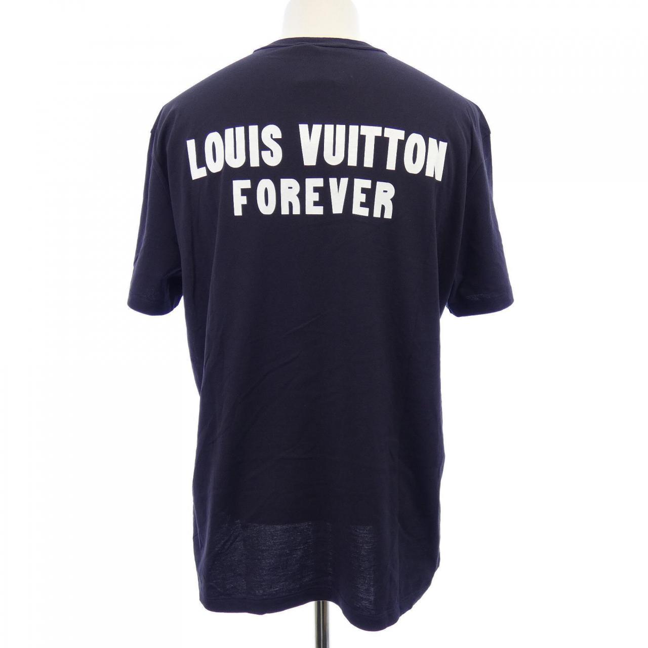 ルイヴィトン アップサイドダウンLVロゴ コットンTシャツ