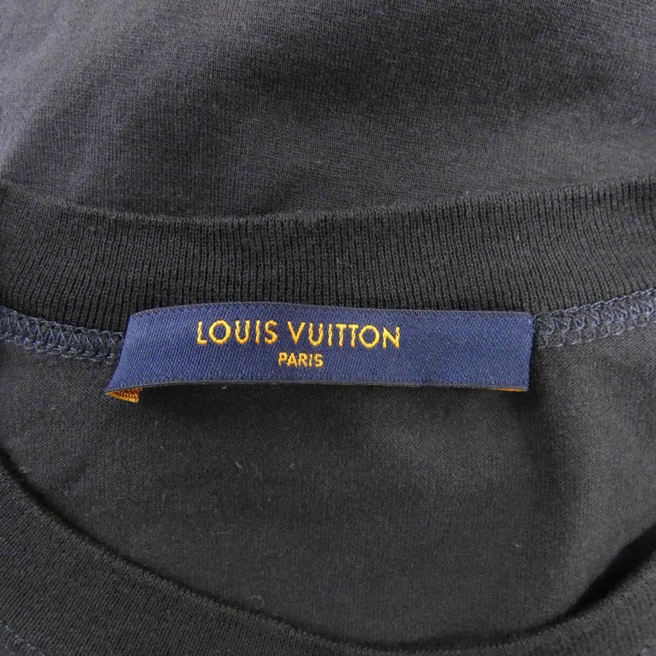 ルイヴィトン アップサイドダウンLVロゴ コットンTシャツ