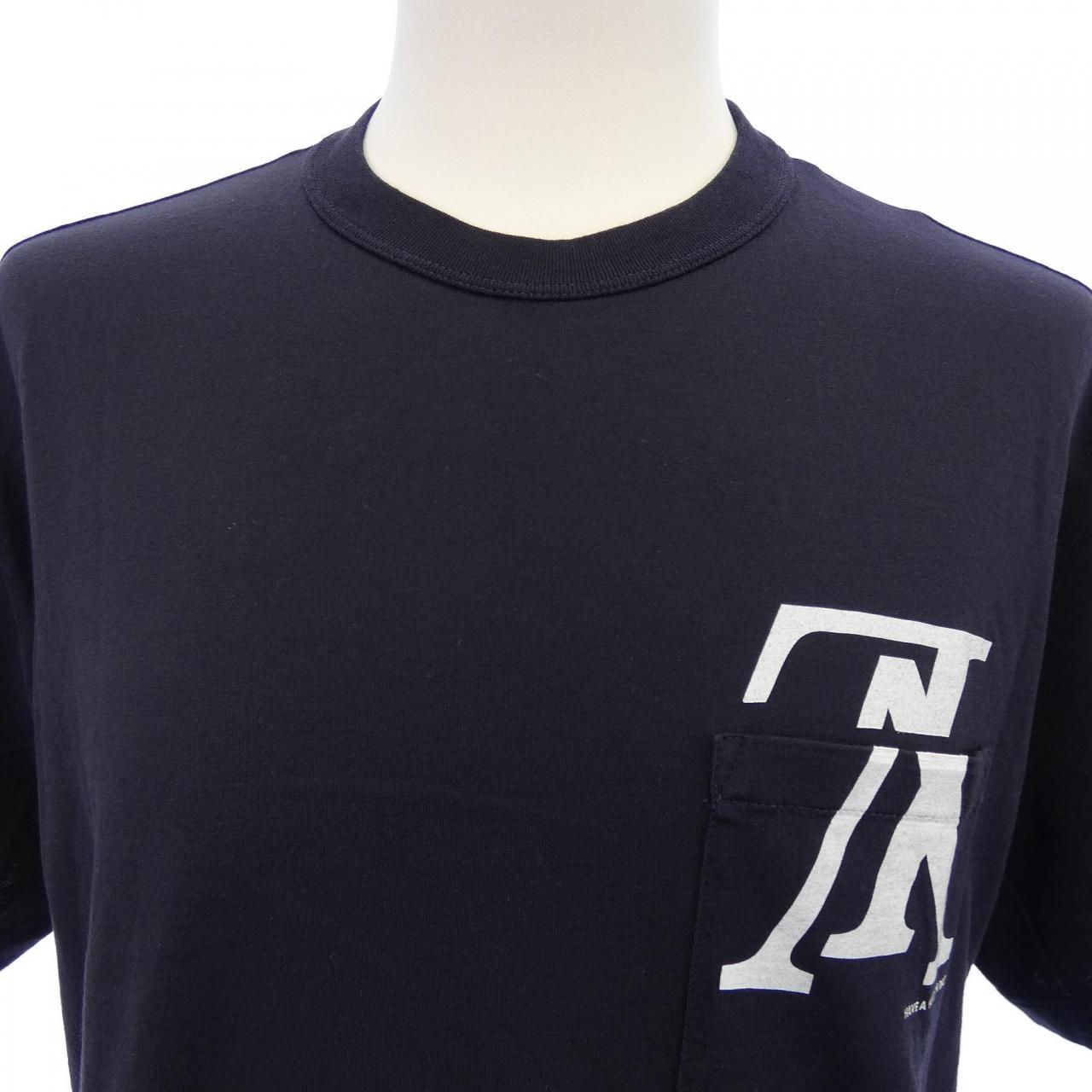 ルイヴィトン アップサイドダウンLVロゴ コットンTシャツ