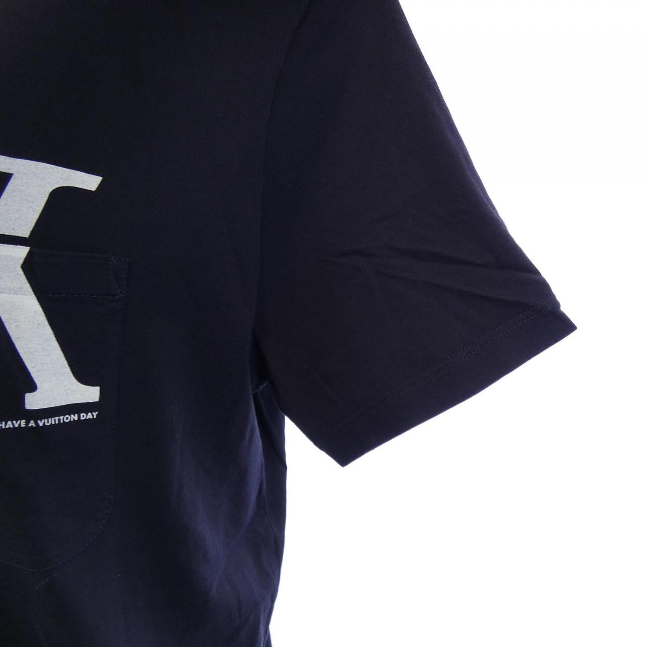 ルイヴィトン アップサイドダウンLVロゴ コットンTシャツ