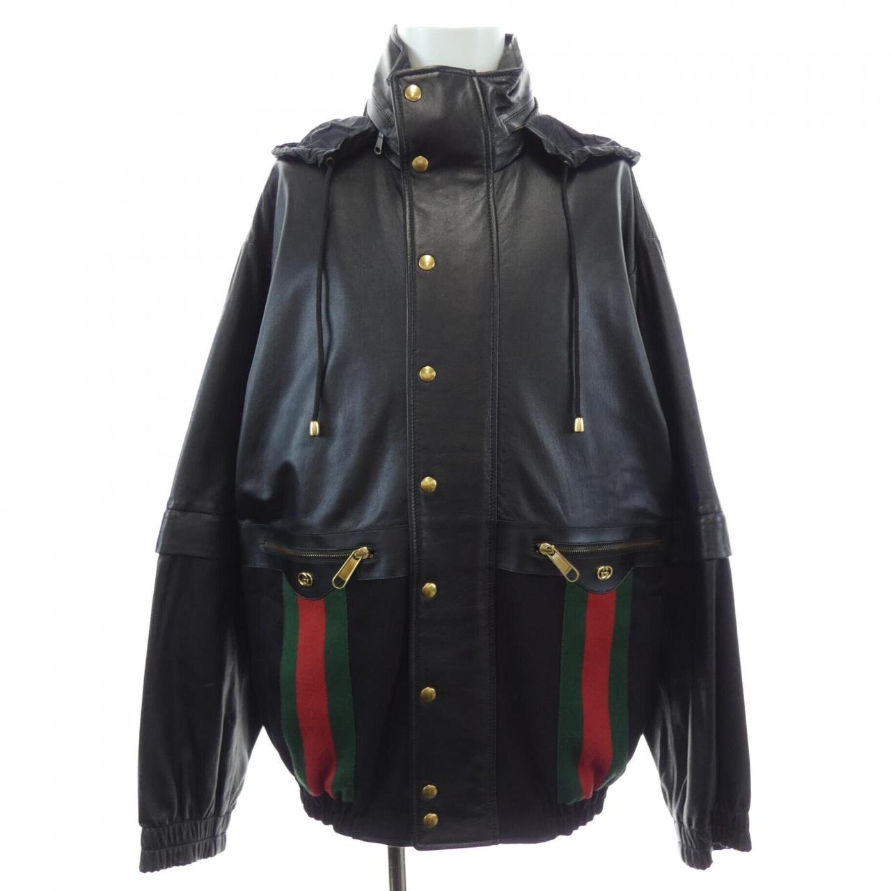 グッチ レザージャケット