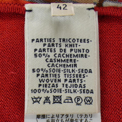 エルメス LES SANLGES シルクカシミヤトップス