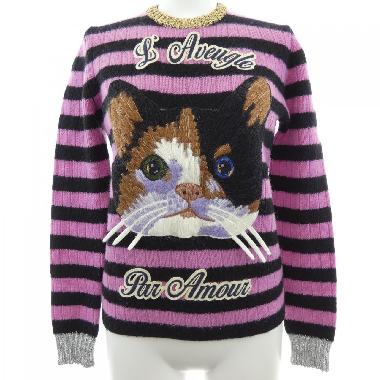 グッチ カシミヤ混ニット