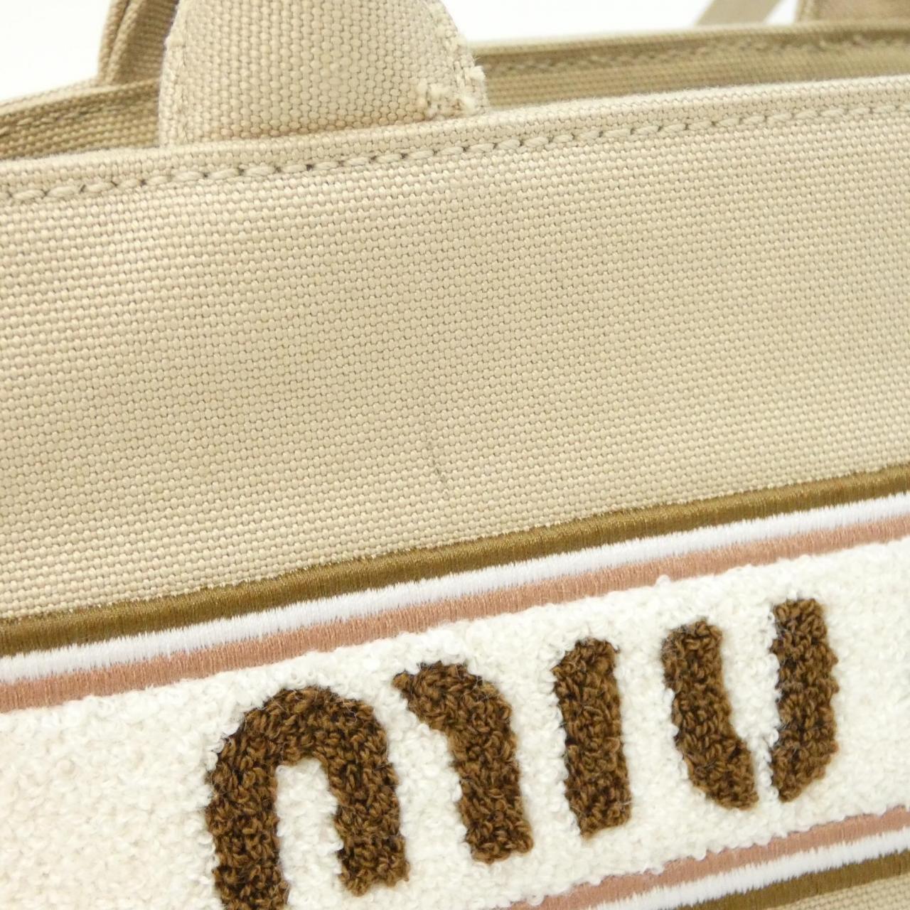 ミュウミュウ CANVAS RICAMO ショルダーバッグ
