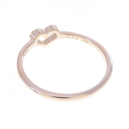 アガット K10ピンクゴールド ダイヤモンドリング