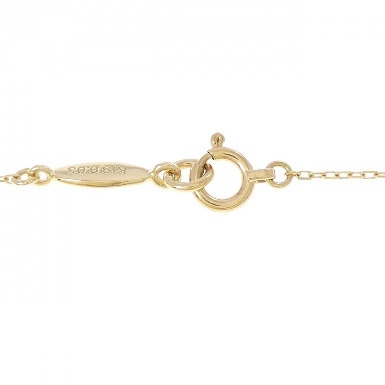 アーカー Au750 ダイヤモンド イニシャルネックレス