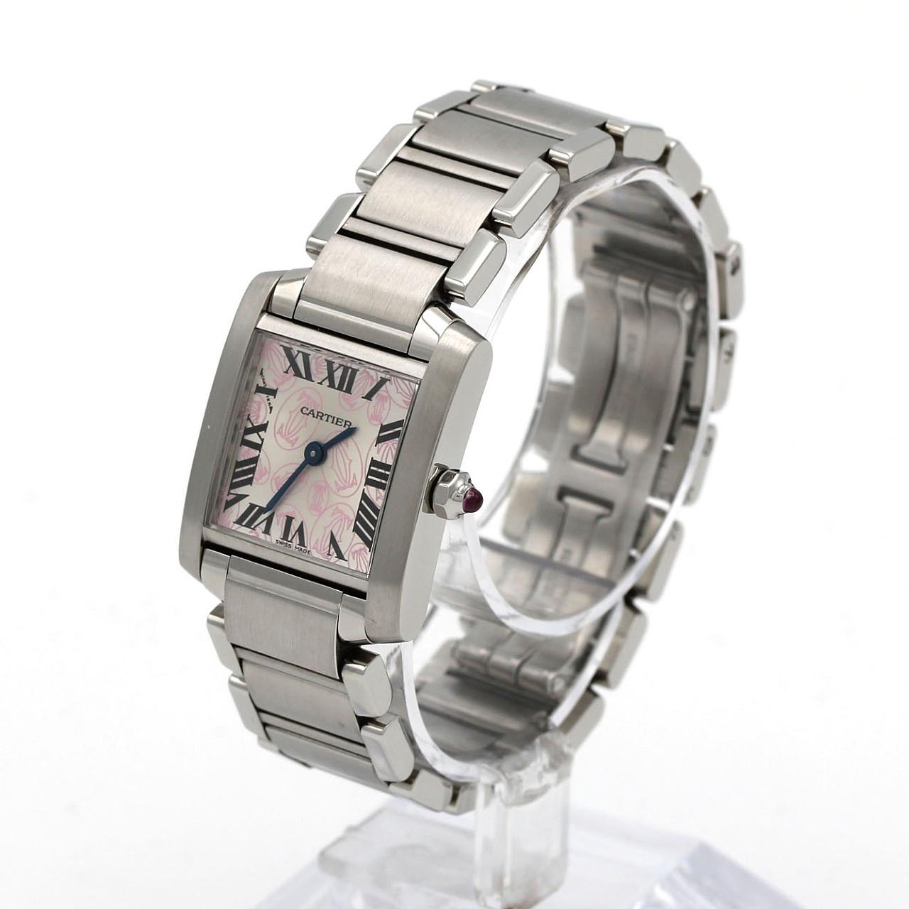カルティエ タンクフランセーズ ステンレススチール クォーツ 限定