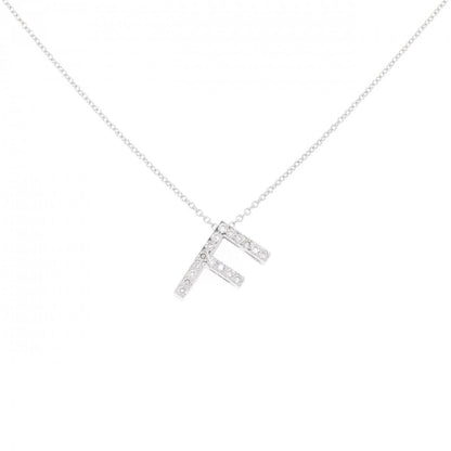 Au750 ダイヤモンド イニシャルF ネックレス